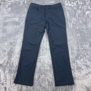 Express Pants Mens Size 31/30 Blue Slim Straight 5 Pocket Performance Stretch